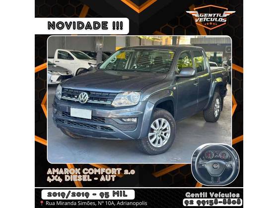 VOLKSWAGEN AMAROK 2.0 COMFORTLINE 4X4 CD 16V TURBO INTERCOOLER DIESEL 4P AUTOMÁTICO VOLKSWAGEN AMAROK 2.0 COMFORTLINE 4X4 CD 16V TURBO INTERCOOLER DIESEL 4P AUTOMÁTICO